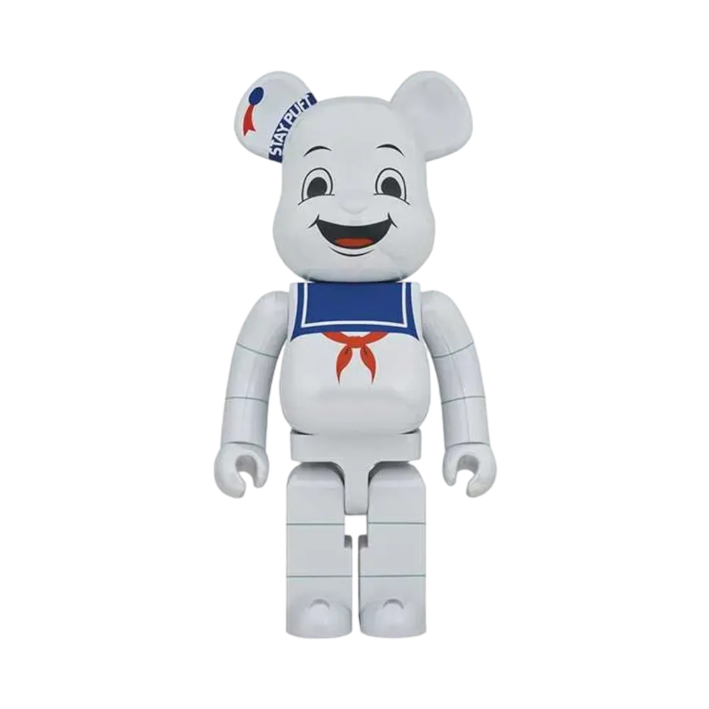 Bearbrick STAY PUFT MARSHMALLOW MAN WHITE CHROME Ver. 1000%