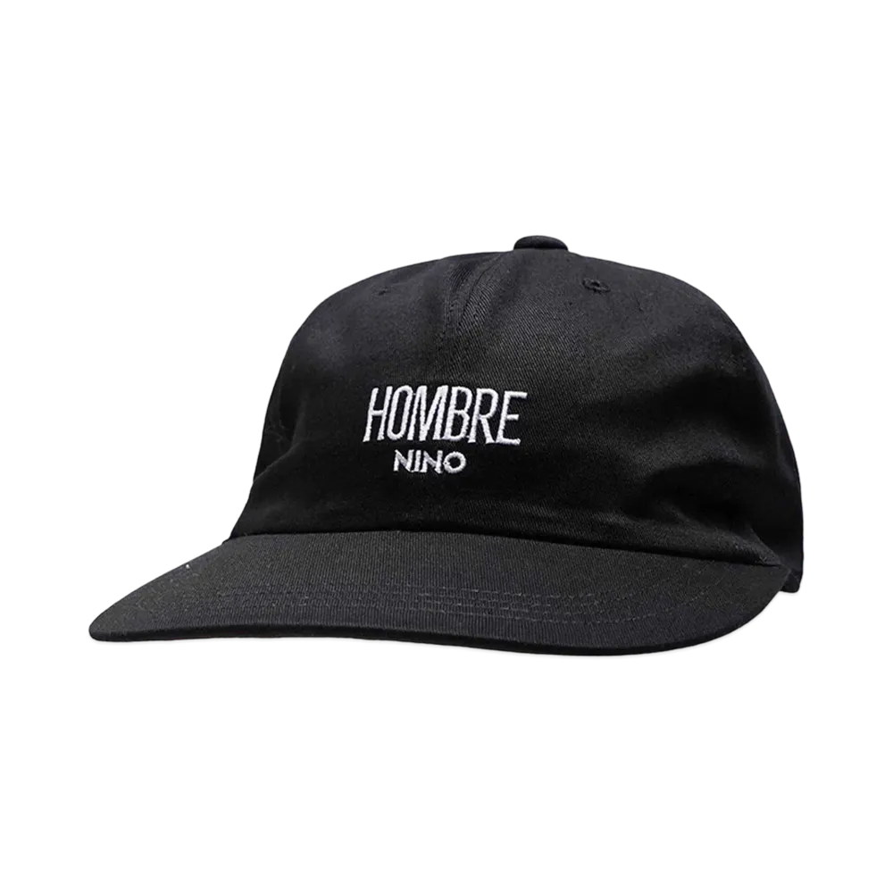 HOMBRE Nino LOGO 6 PANEL CAP "BLACK"