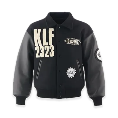 SAINT Mxxxxxx x The KLF Varsity Jacket "Black"