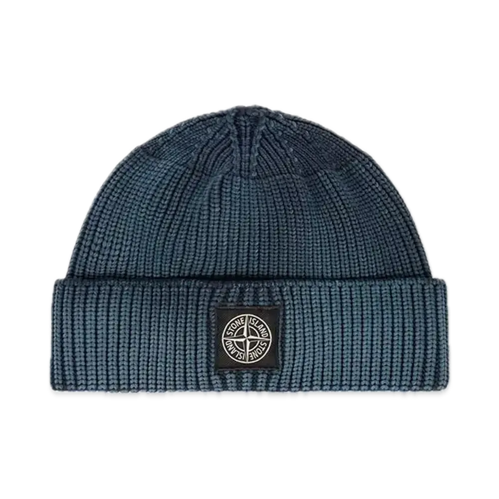 Stone Island N100016 Fisherman's Rib Nylon Corrosion Treatment "Navy Blue"