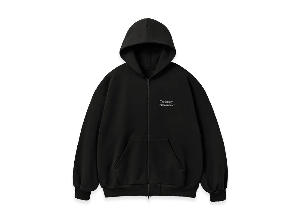 ENNOY Double Zip Hoodie "Black"