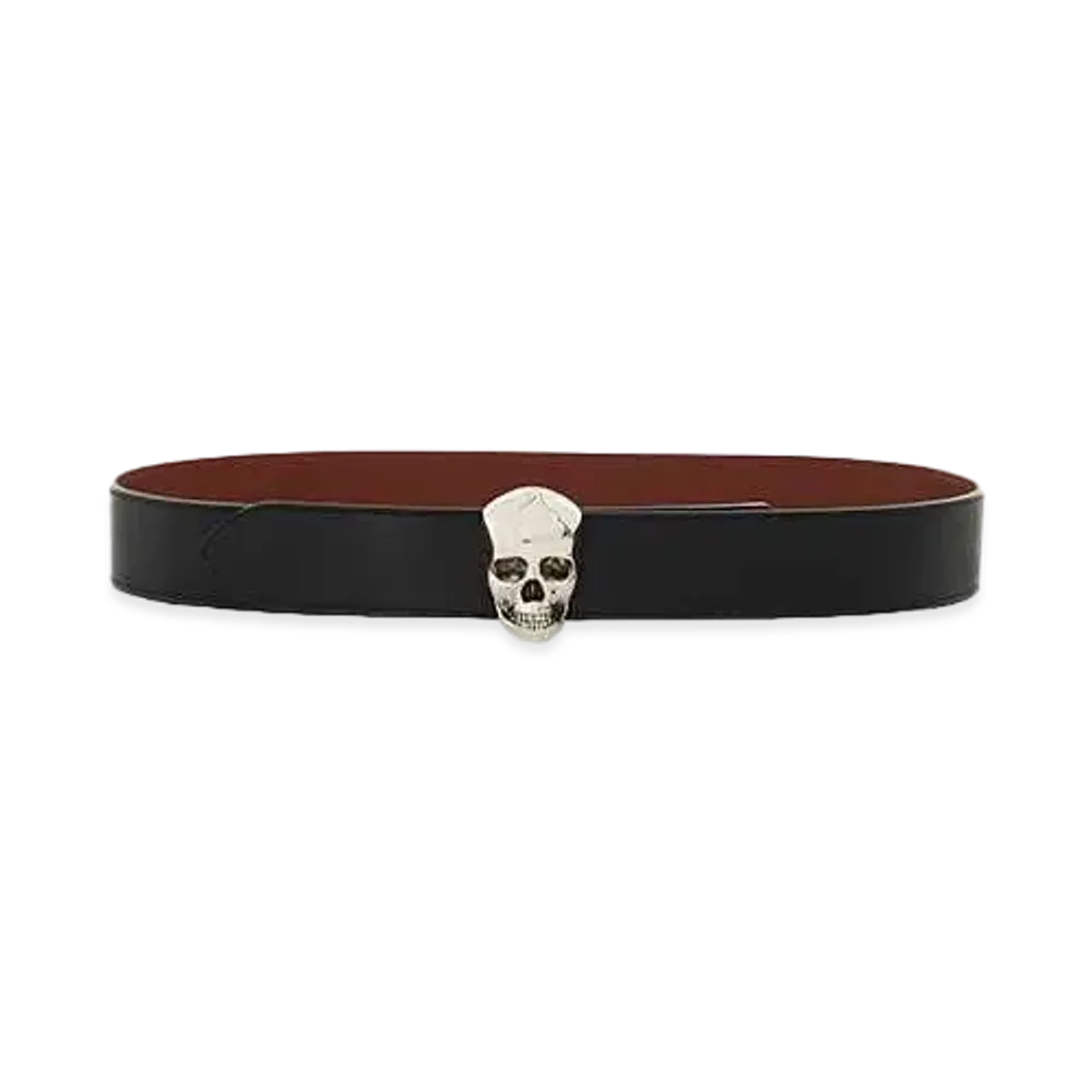Alexander McQUEEN 3D Skull Belt "Black"