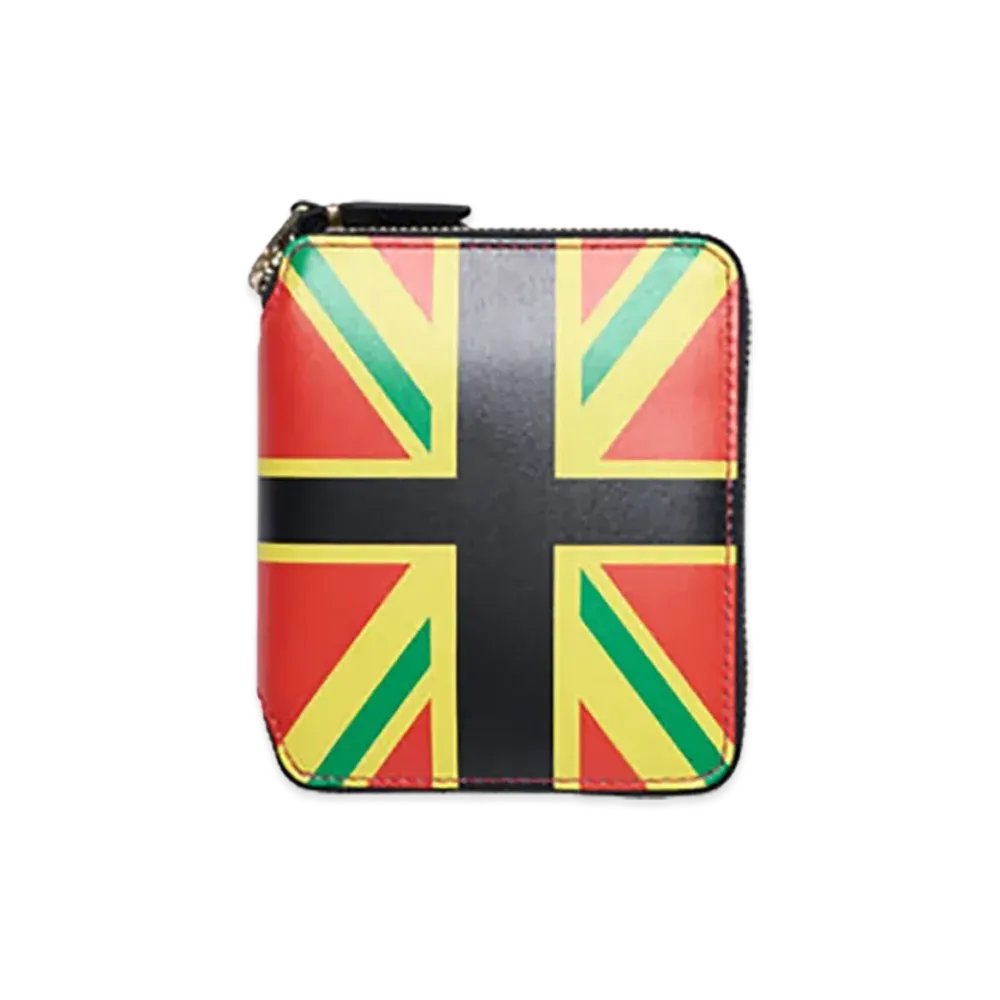 DENIM TEARS Windrush Full Zip Around Wallet "Red/Green"