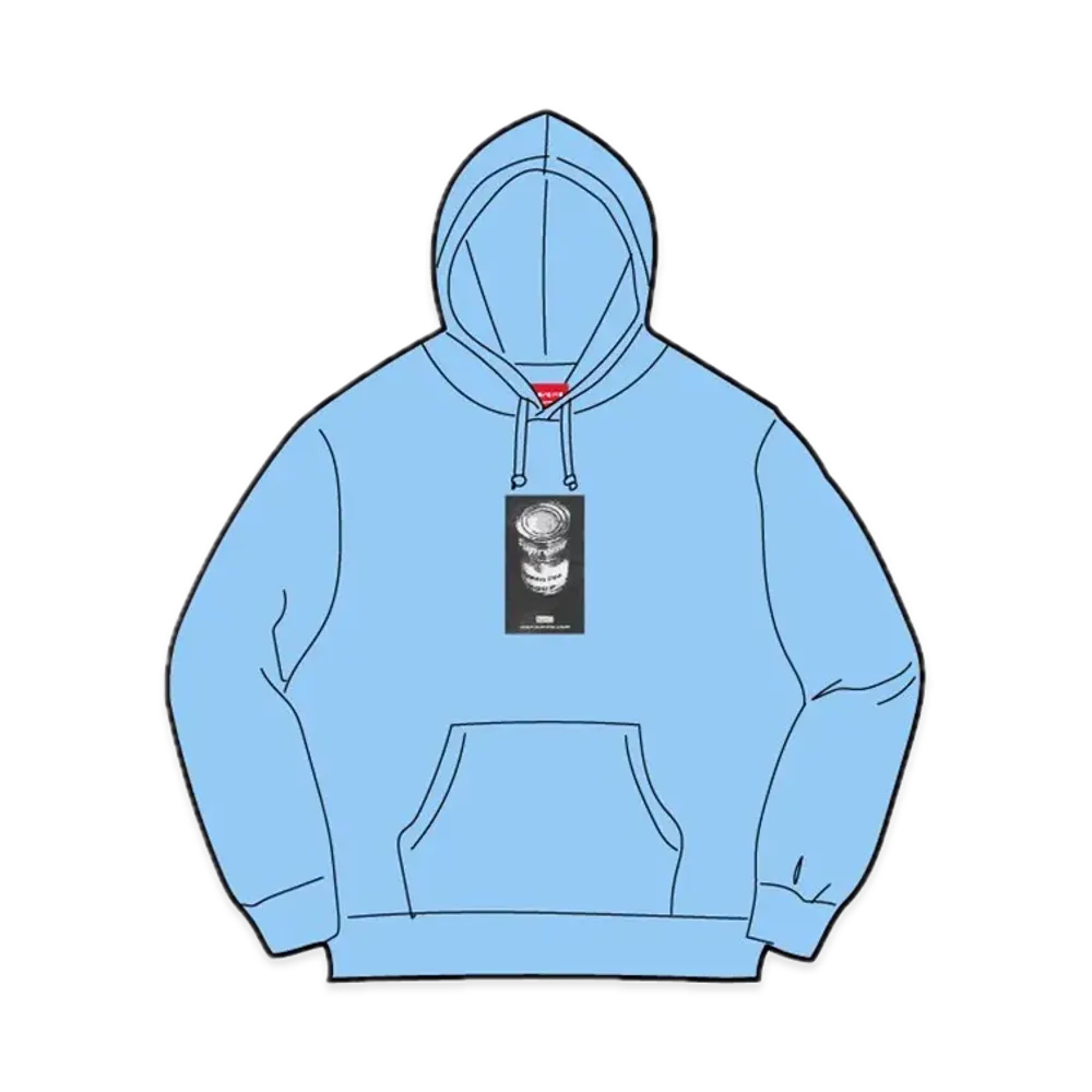 Supreme Soup Can Hooded Sweatshirt "Light Blue"