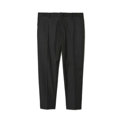 UNDERCOVER The Shepherd Wool Tapered Slacks "Black"
