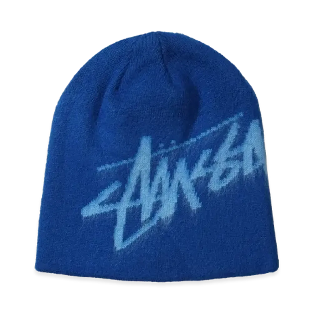 Stussy Brushed Out Stock Skullcap "Blue" 