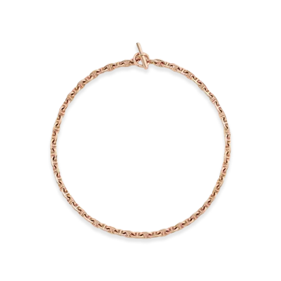 Hermes Chaine D'ancre Necklace TPM "Rose Gold"