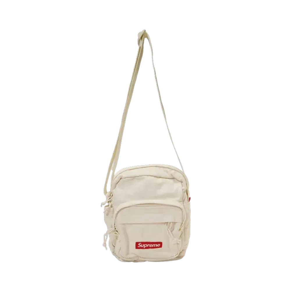Supreme Denim Shoulder Bag "White"