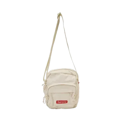 Supreme Denim Shoulder Bag "White"