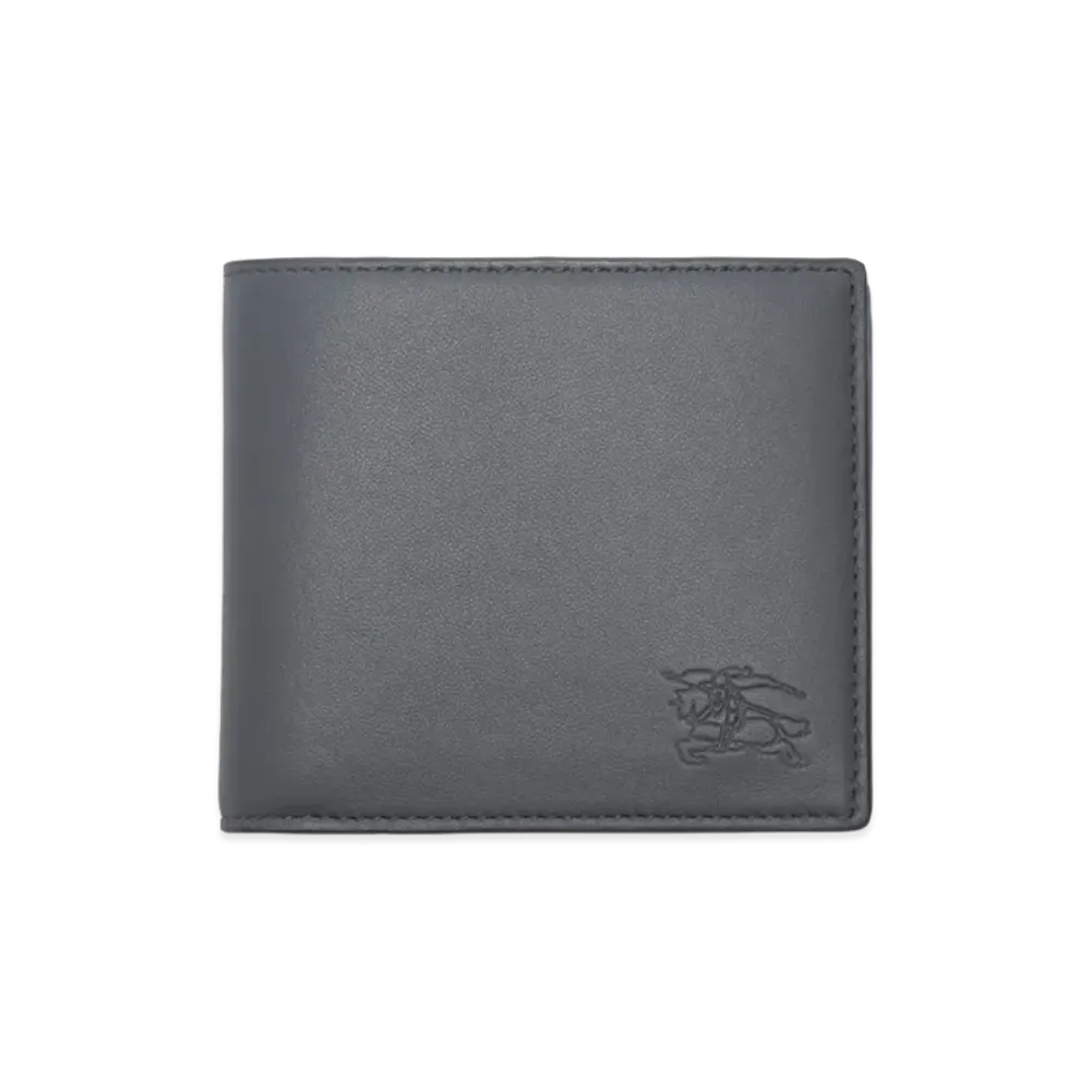 Burberry Pop Check Bifold Wallet "Wave Blue"