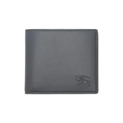 Burberry Pop Check Bifold Wallet "Wave Blue"