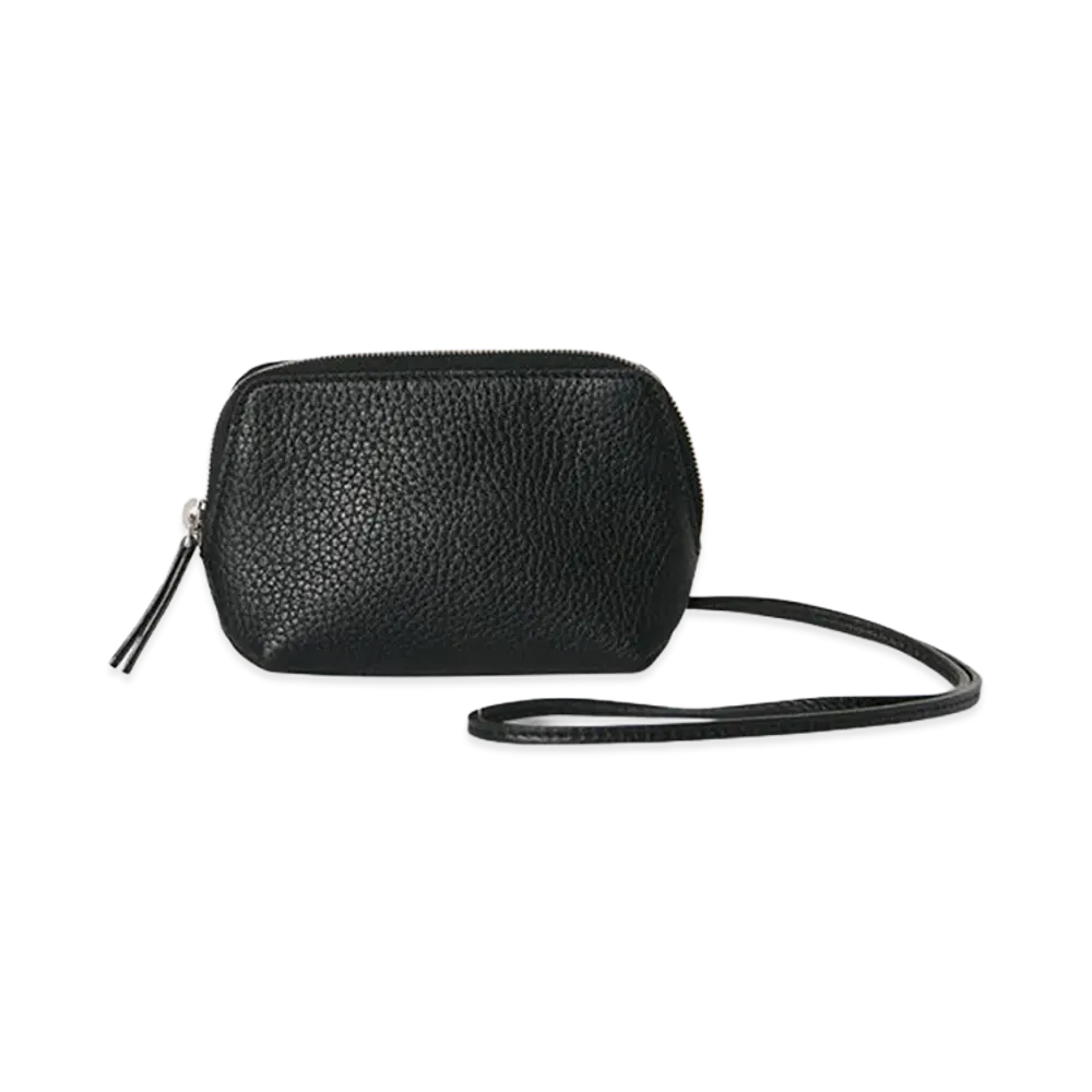 The Row Women's Owen Leather Pouch "Black"