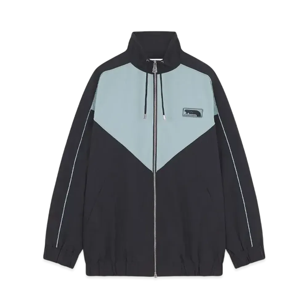 Maison Kitsune Flash Fox Light Jacket "Placid/Black"