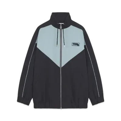 Maison Kitsune Flash Fox Light Jacket "Placid/Black"