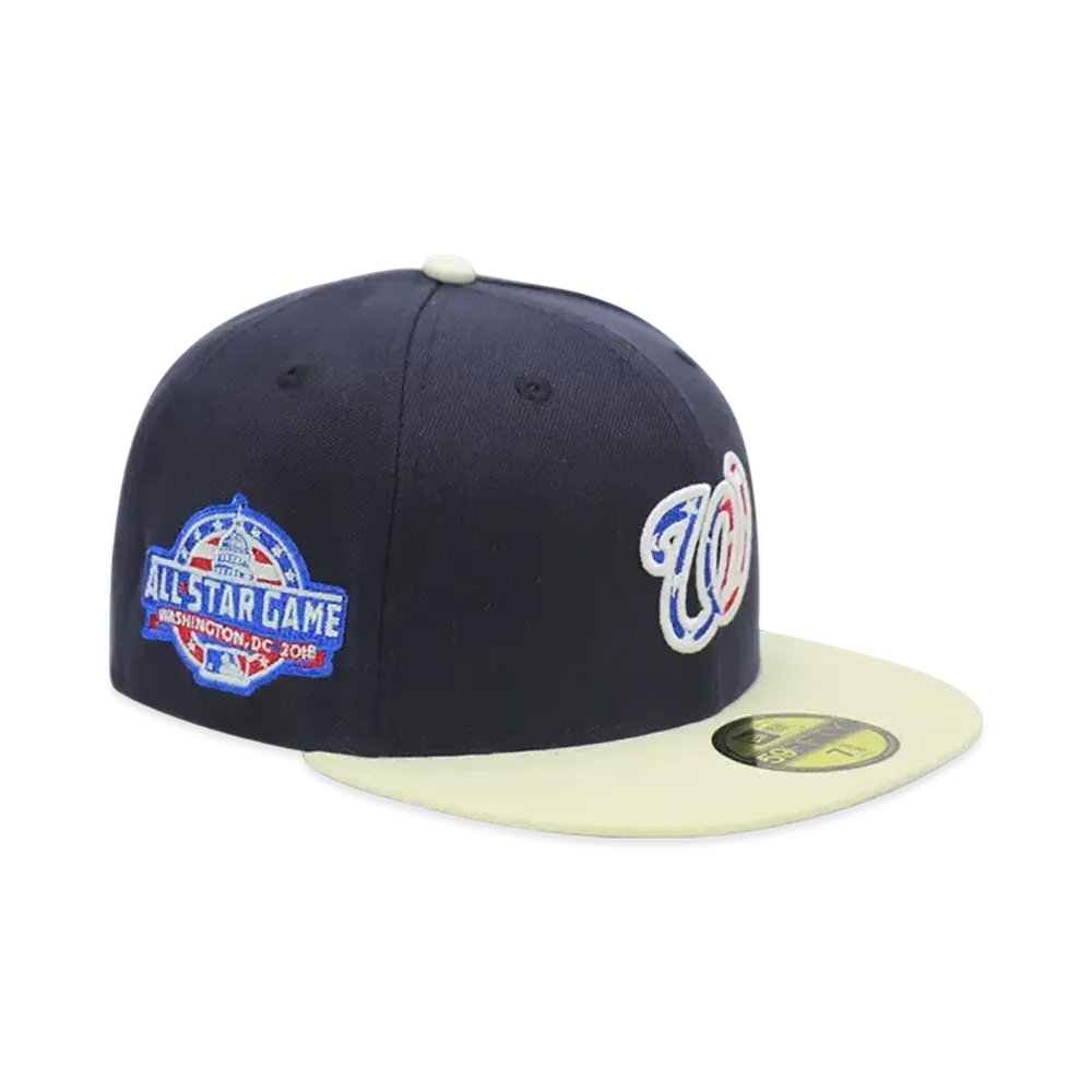NEW ERA x THE CAP 'July 4th' 59Fifty Washington Nationals "Navy/Chrome White"