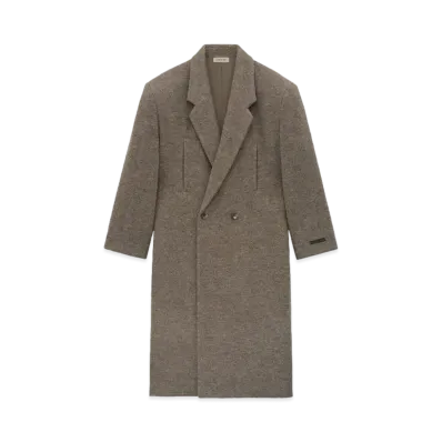 FEAR OF GOD Boiled Wool Relaxed Overcoat "Wood"