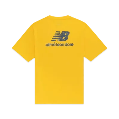 Aime Leon Dore x New Balance Garment Dyed Logo Tee "Yellow"