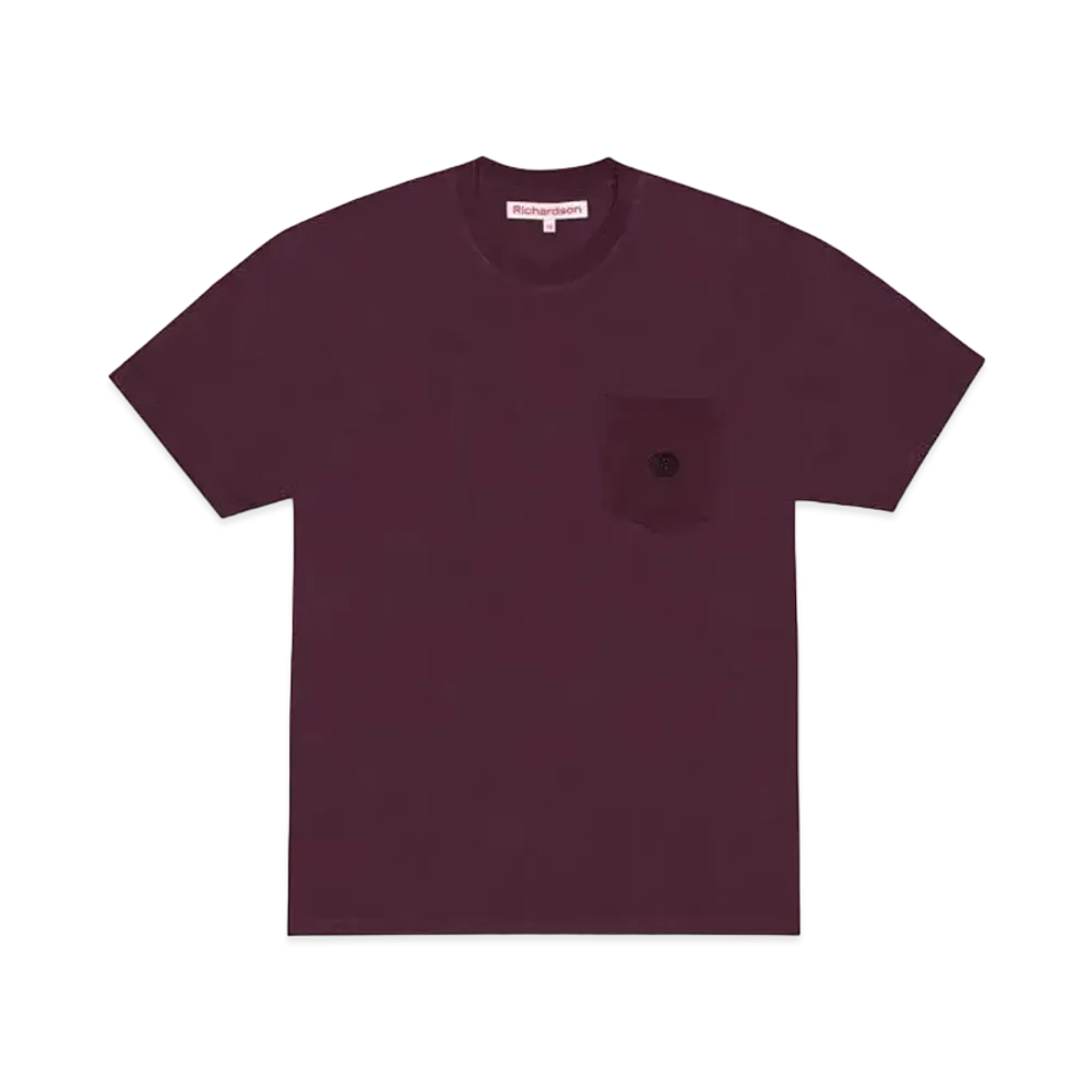 Richardson Pocket T-Shirt "Burgundy"