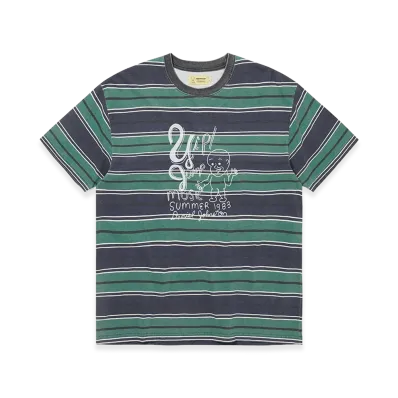 thisisneverthat x Daniel Johnston Yip Jump Striped Tee "Navy"