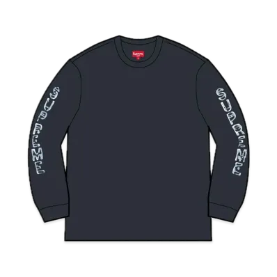 Supreme Cut Out L/S Top "Washed Navy"