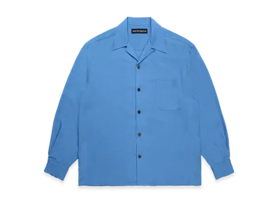 WACKO MARIA 50'S Open Collar Shirt "Blue"