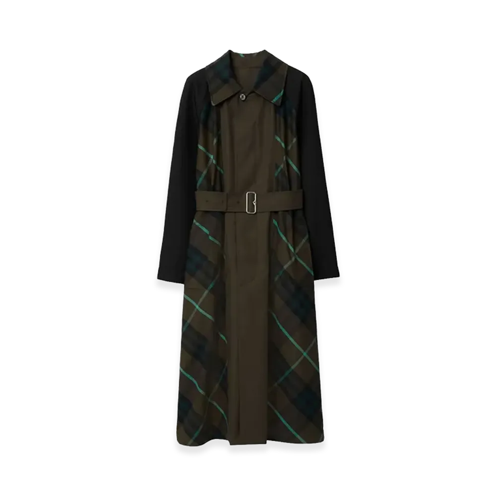 Burberry Women's Embroidered Gabardine Bradford Trench Coat "Brown"