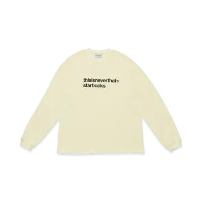 STARBUCKS x thisisneverthat L/S Waffle T-Shirt "White"