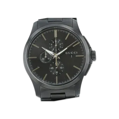 GUCCI G-Timeless "Black/Stainless Steel"
