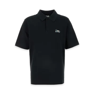 Burberry Slate Piquet Polo Shirt "Black"