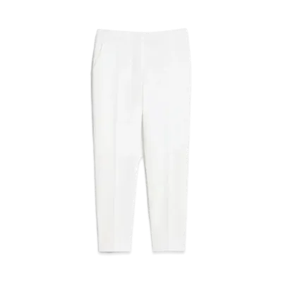 Max Mara Peño Viscose Jersey Cropped Trousers "White"