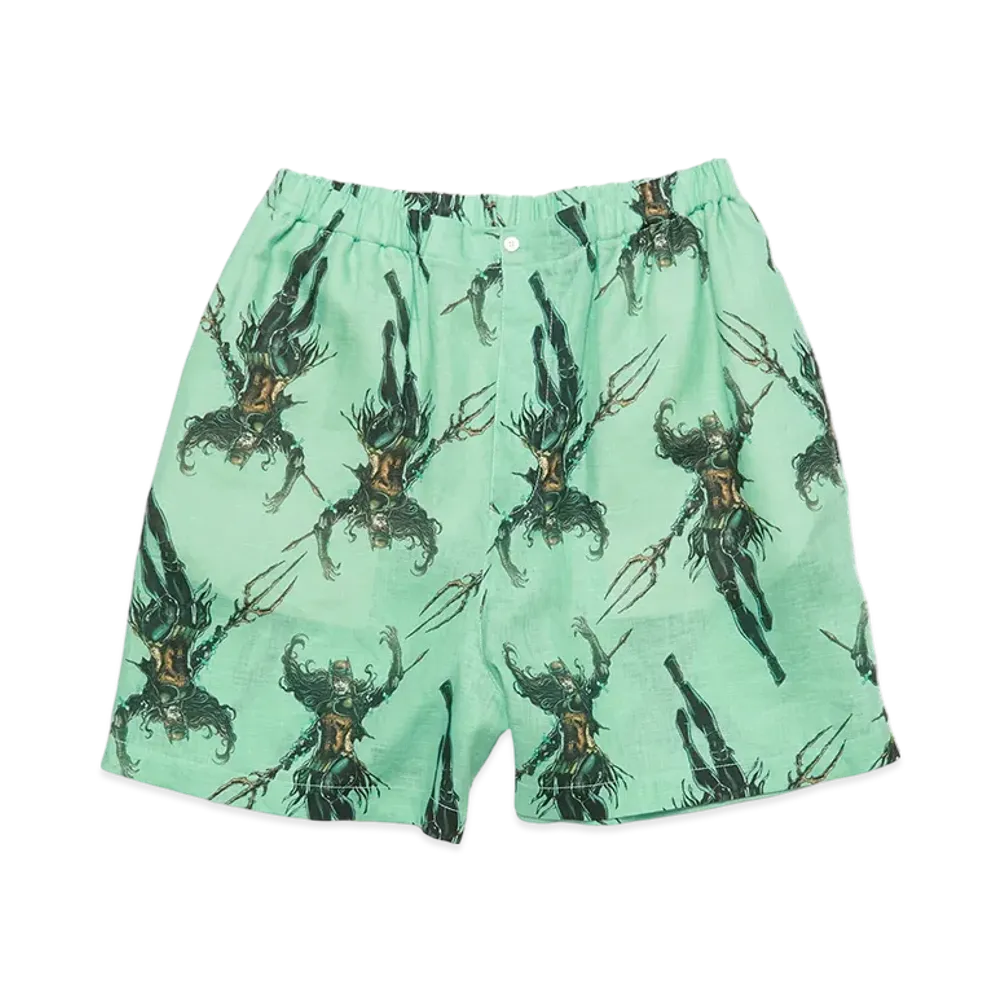 Acne Studios Printed Shorts "Green"