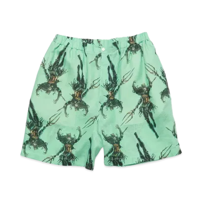 Acne Studios Printed Shorts "Green"