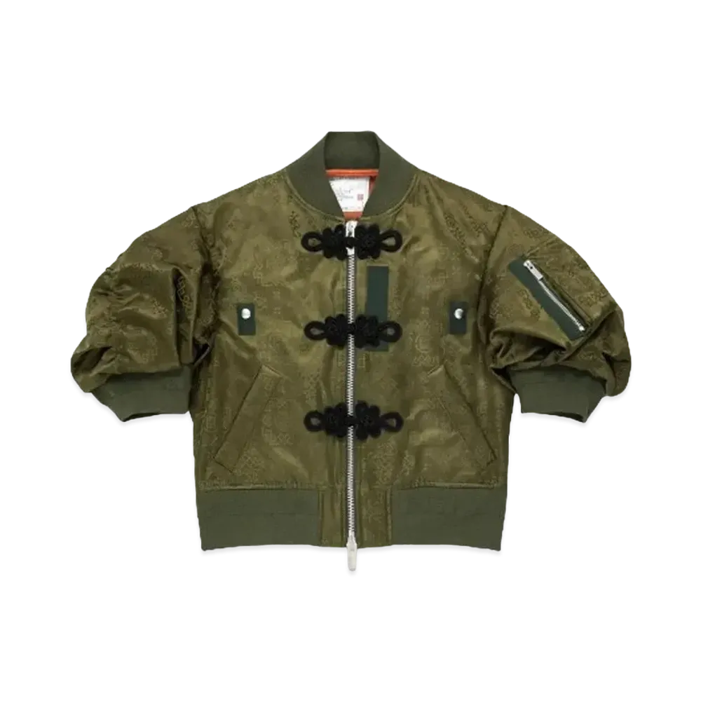 sacai x CLOT Women's Blouson "Green"