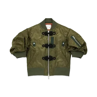 sacai x CLOT Women's Blouson "Green"