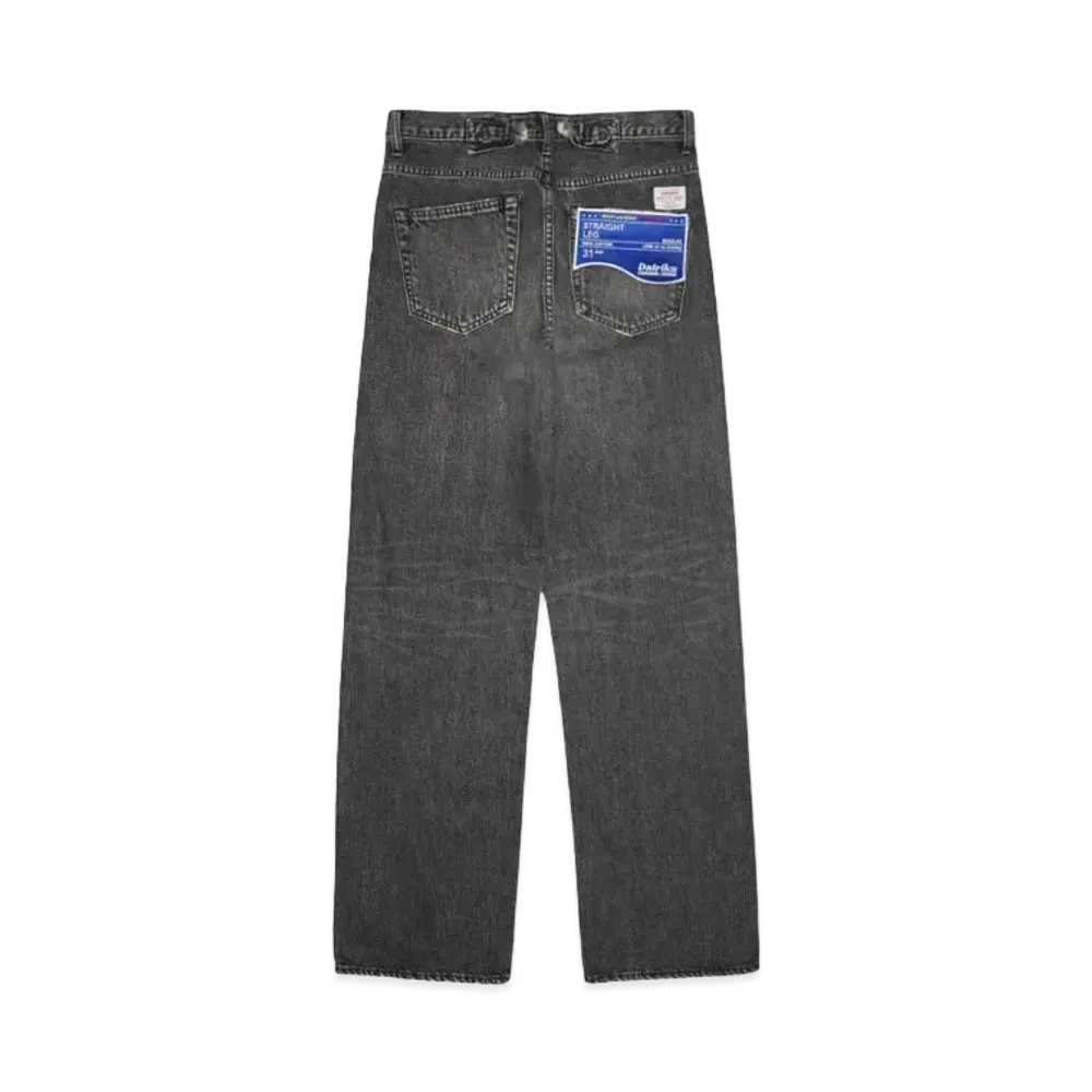DAIRIKU "Straight" Vintage Denim Pants "BLACK"