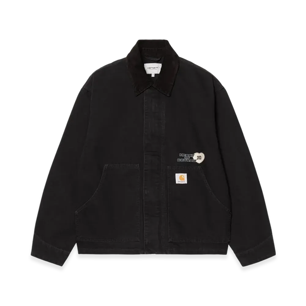 Carhartt WIP Og Arcan Graphic Jacket "Black / Black (heavy stone wash)"