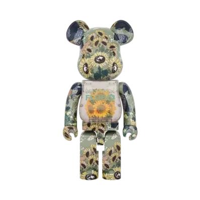 MEDICOM TOY "BEARBRICK" -MAMES- FLORA SUNFLOWER 1000%