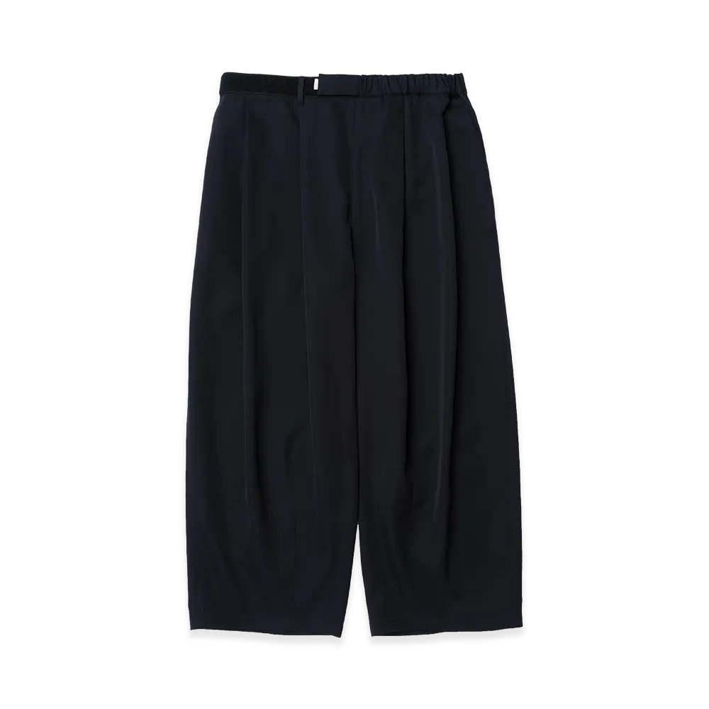 Graphpaper x is-ness Scale off Wool Balloon Chef Pants "Navy"