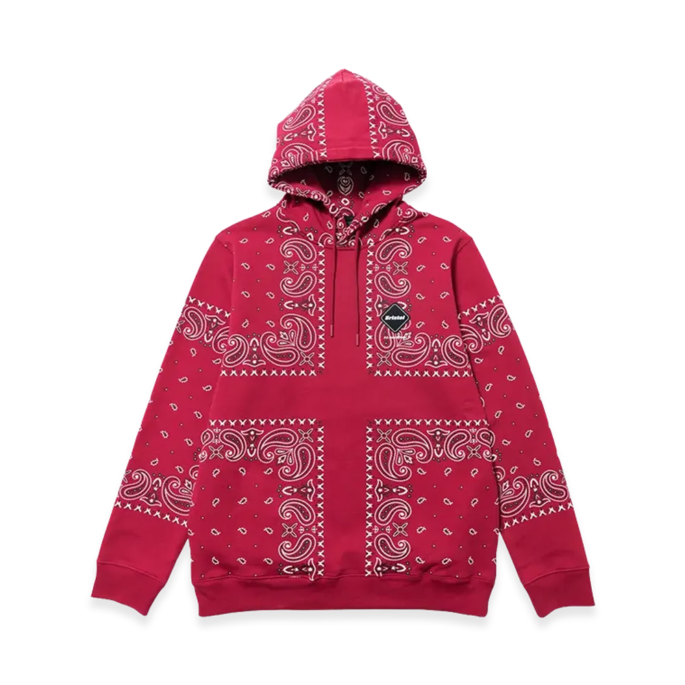 F.C.Real Bristol Bandana Sweat Hoodie "Red"