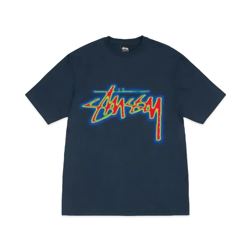 Stussy Thermal Stock Tee "Navy"