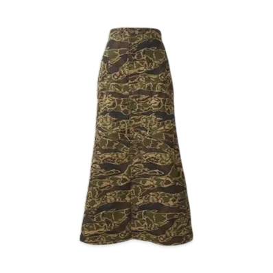 HYSTERIC GLAMOUR Military Long Skirt "Khaki Tones"