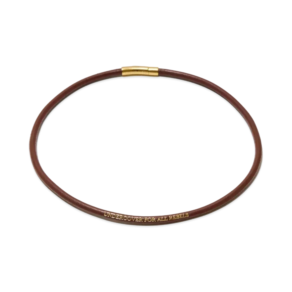 UNDERCOVER Cowhide Leather Necklace "Brown"