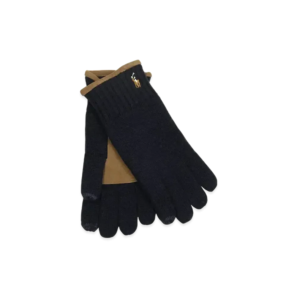Polo Ralph Lauren Classic Lux Merino Touch Glove With Leather Patch "Navy"