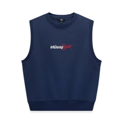 Stussy Sport Fleece Vest "Navy"