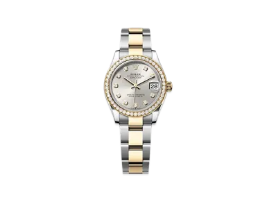 ROLEX Datejust 31mm Oystersteel & Yellow Gold Diamond 278383RBR "Silver"