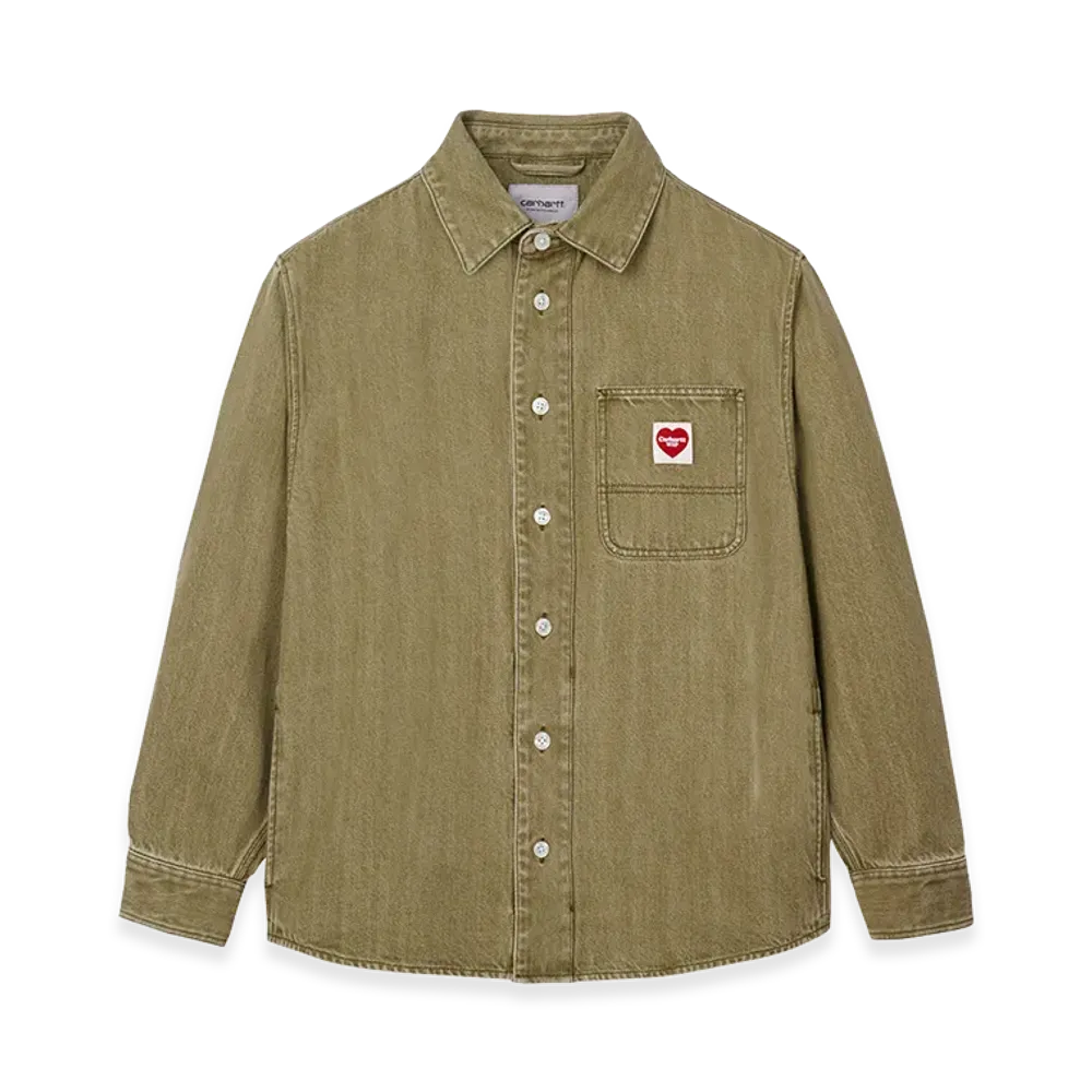 Carhartt WIP L/S Ethan Shirt "Leaf Enzyme Bleach Washed"