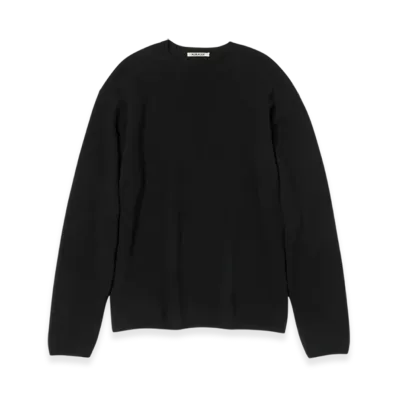 AURALEE Felted Wool Knit P/O "Black"