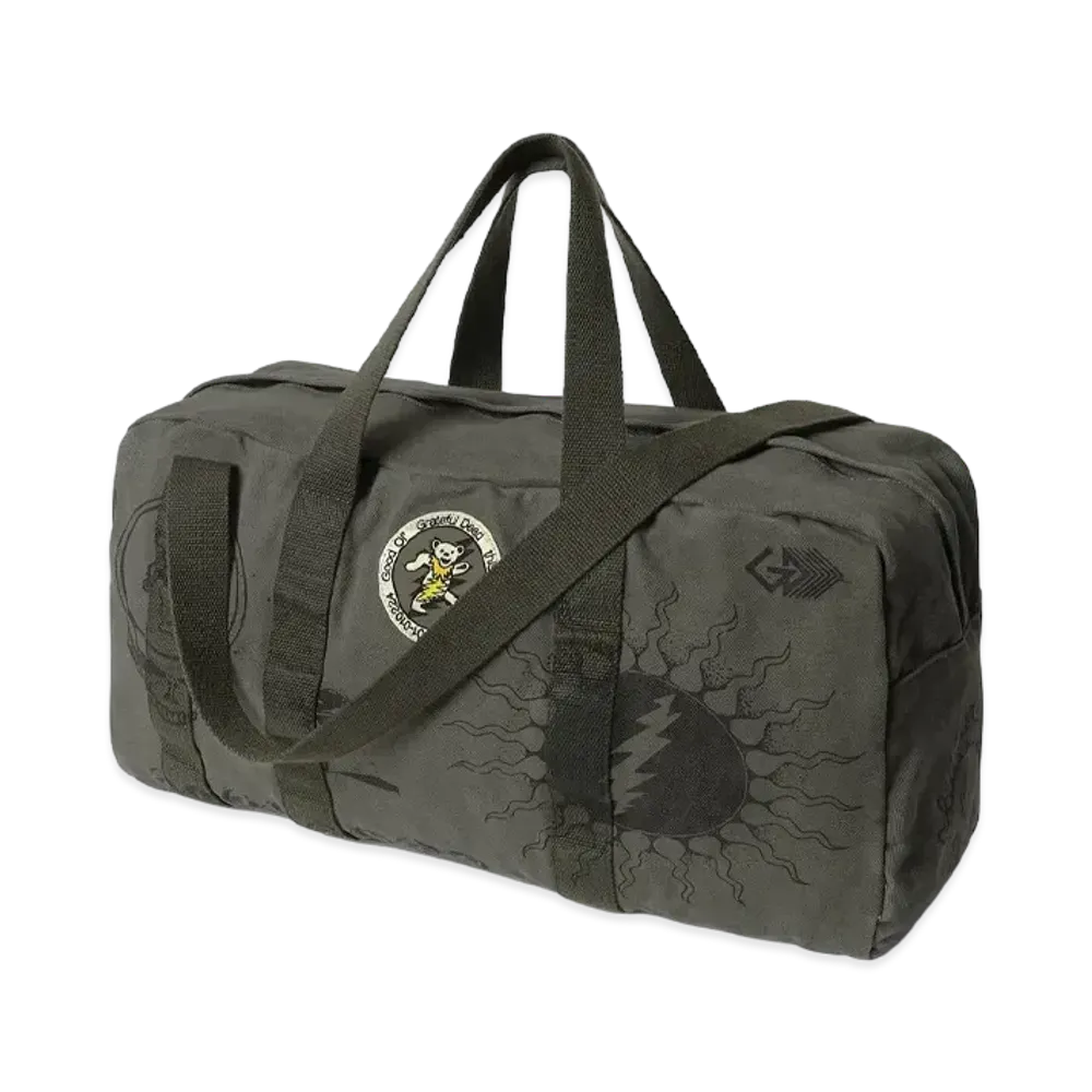 thisisneverthat x Grateful Dead Iconography Duffle Bag "Olive Drab"