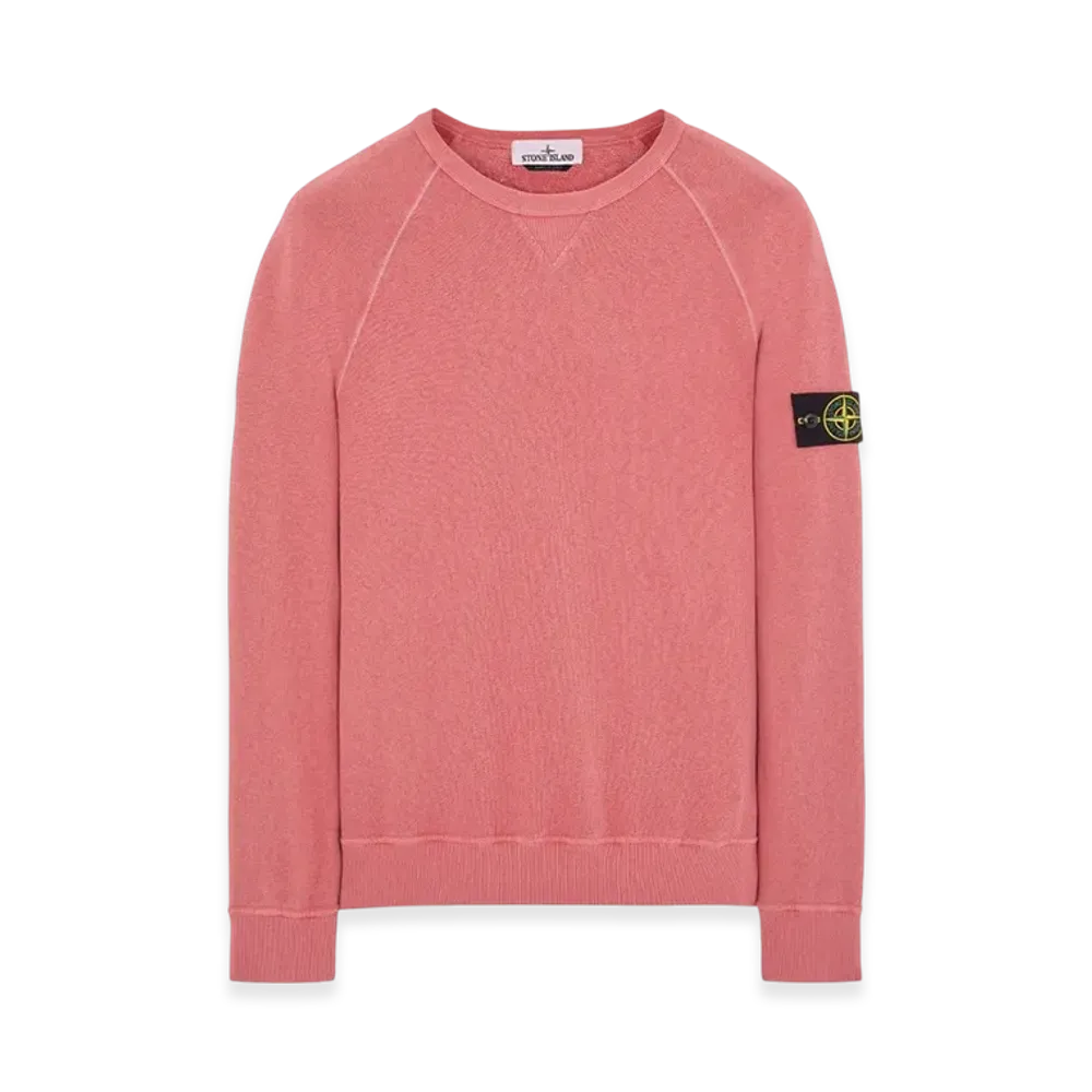 Stone Island 66360 Old Treatment Crewneck Sweatshirt - 23SS "Cyclamen"