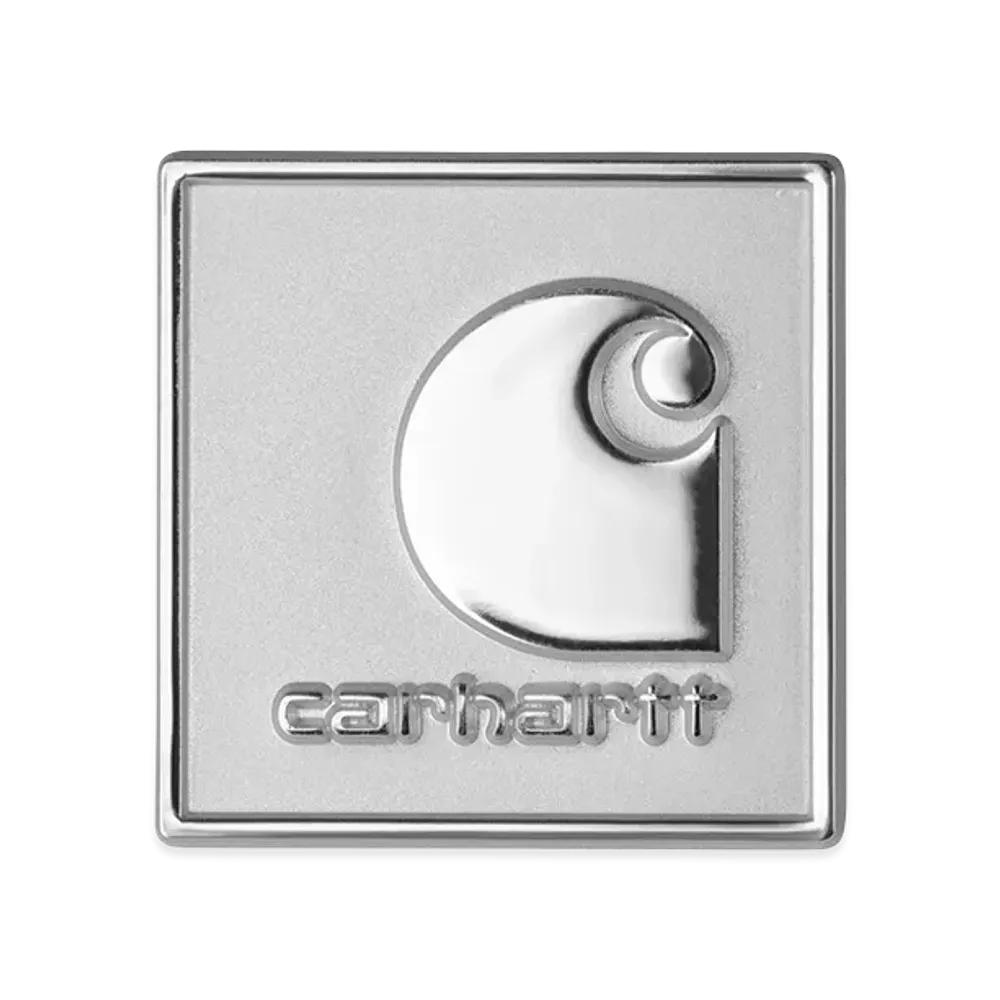Carhartt WIP Square Label Pin "Silver"